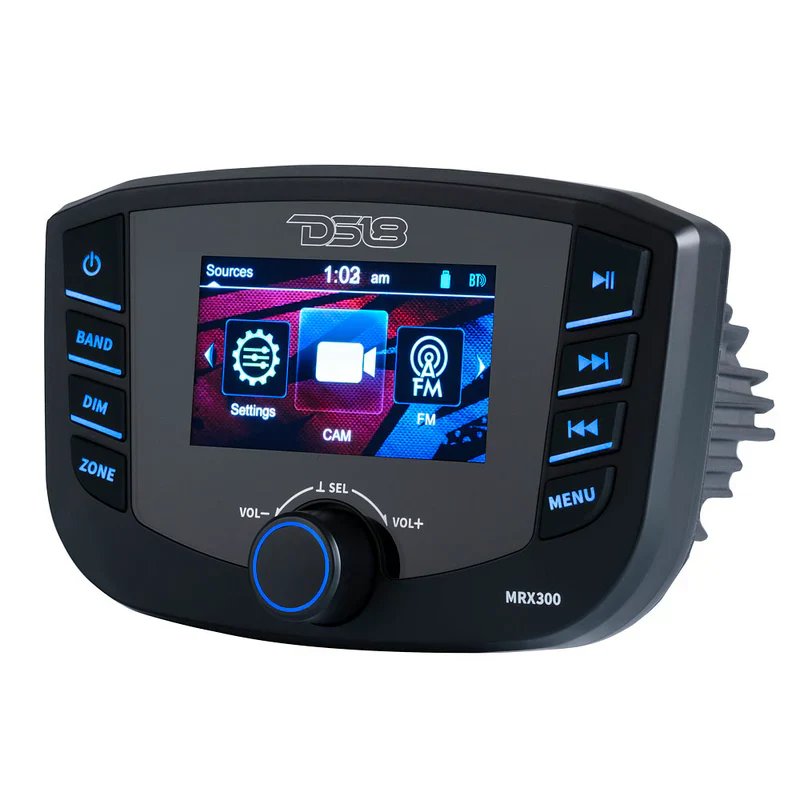 MRX300 Marine Headunit TFT screen , 3 Zones, 4 volts Output, Bluetooth, RDS 4X50 Watts - Image 3