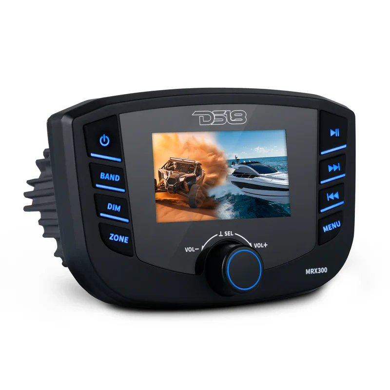 MRX300 Marine Headunit TFT screen , 3 Zones, 4 volts Output, Bluetooth, RDS 4X50 Watts - Image 4