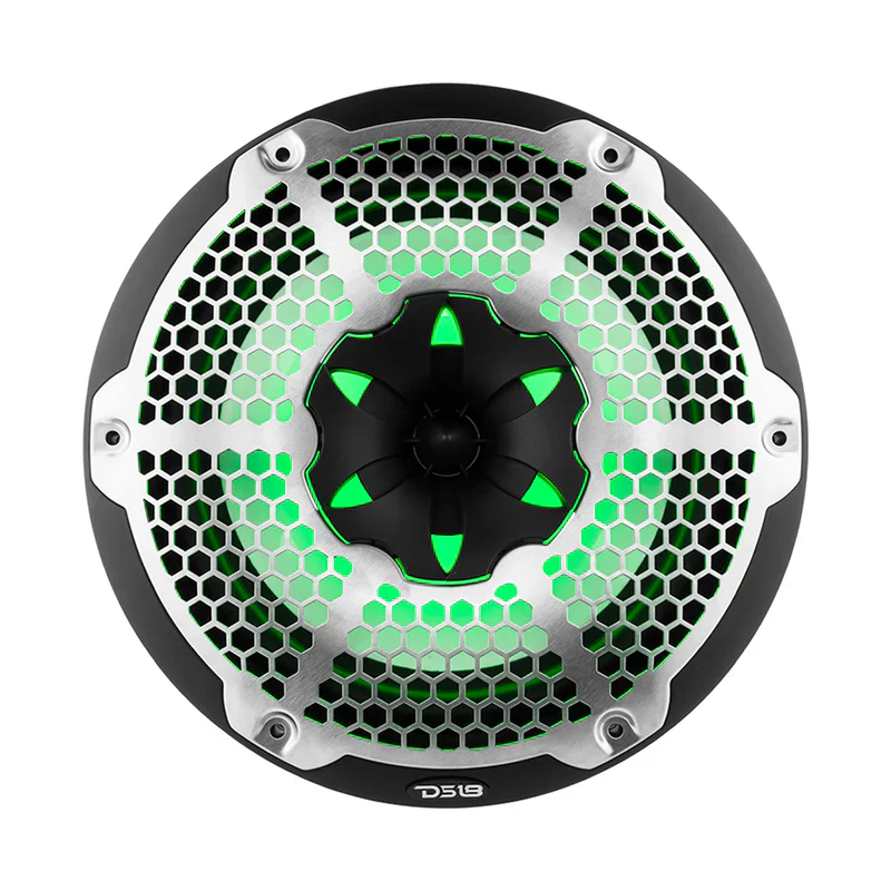 NXL-10M/BK NXL 10" 2-Way Coaxial Marine Speaker With LED RGB Lights 200 Watts Rms 4-Ohm -Black - Image 5