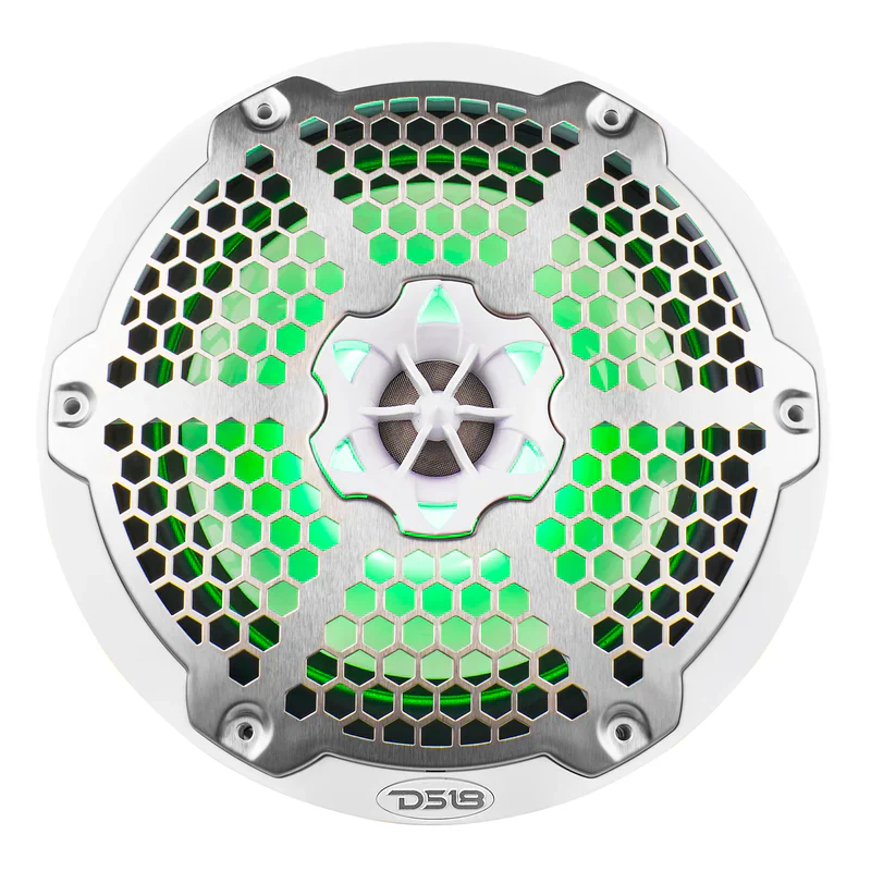 NXL-10M/WH NXL 10" 2-Way Coaxial Marine Speaker with RGB LED Lights 200 Watts Rms 4-Ohm - Image 2