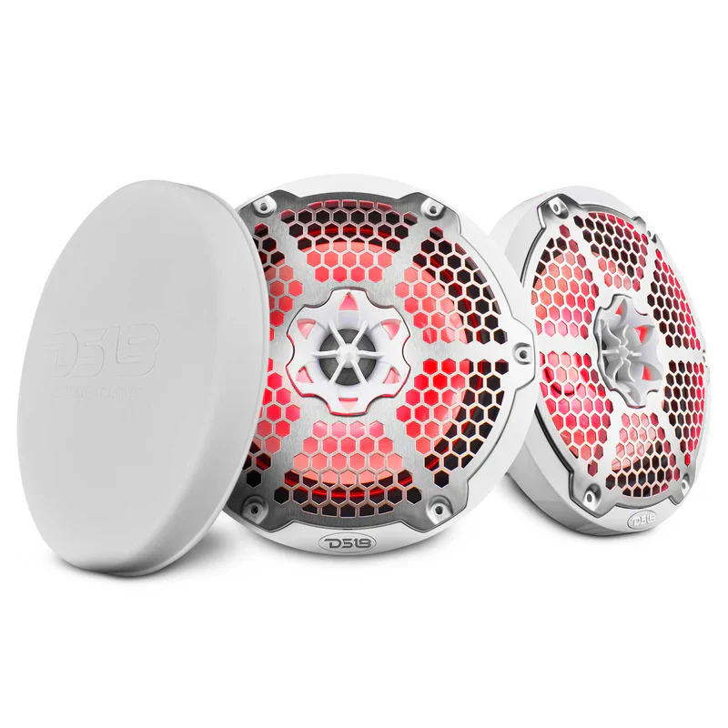 NXL-10M/WH NXL 10" 2-Way Coaxial Marine Speaker with RGB LED Lights 200 Watts Rms 4-Ohm - Image 6