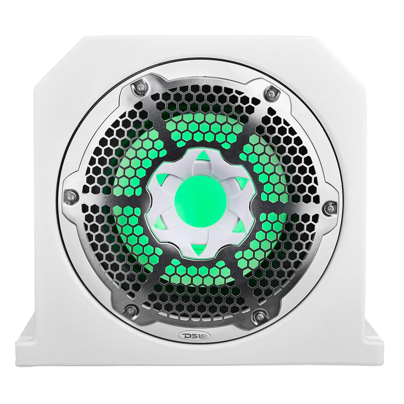 NXL-10SUBLD Dual 10" Marine Subwoofer Enclosure with 10" Passive Radiator and LED RGB Lights 350 Watts Rms 4-Ohm (NXL-10SUB Included) - Image 7