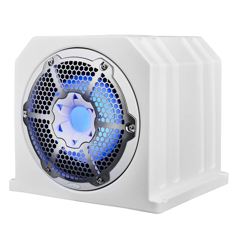 NXL-10SUBLD Dual 10" Marine Subwoofer Enclosure with 10" Passive Radiator and LED RGB Lights 350 Watts Rms 4-Ohm (NXL-10SUB Included) - Image 9