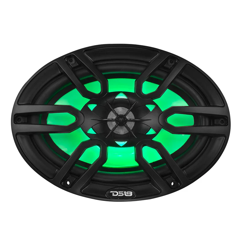 NXL-69/BK NXL 6x9" 2-Way Coaxial Marine Speaker With LED RGB Lights 125 Watts Rms 4-Ohm -Black - Image 4