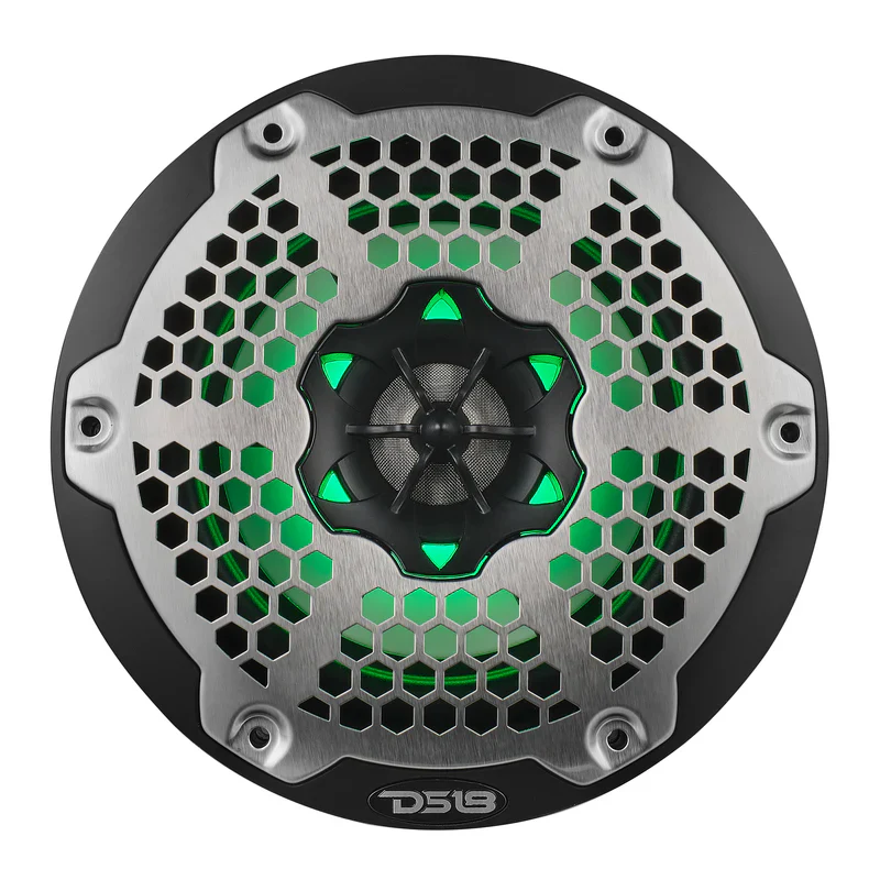 NXL-6M/BK NXL 6.5" 2-Way Coaxial Marine Speaker with RGB LED Lights 100 Watts Rms 4-Ohm - Image 5