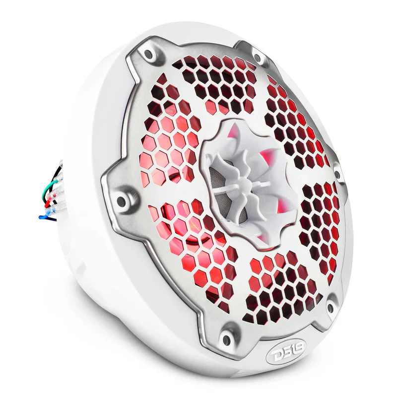 NXL-6M/WH NXL 6.5" 2-Way Coaxial Marine Speaker With LED RGB Lights 100 Watts Rms 4-Ohm - White - Image 3