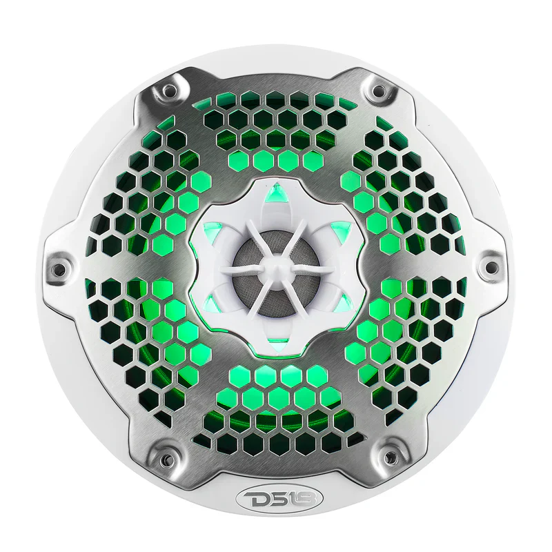 NXL-6M/WH NXL 6.5" 2-Way Coaxial Marine Speaker With LED RGB Lights 100 Watts Rms 4-Ohm - White - Image 5