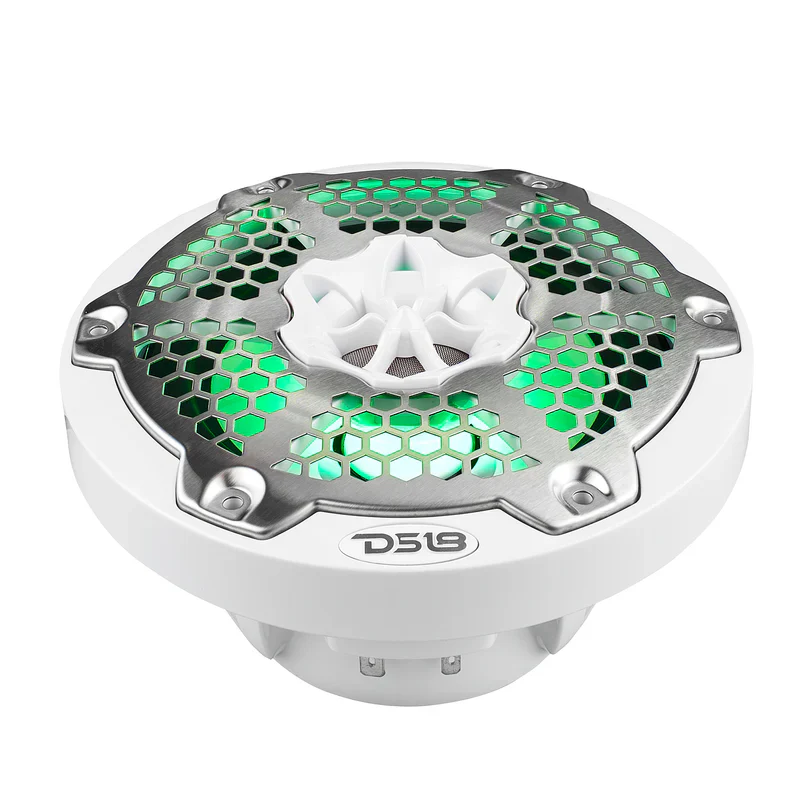 NXL-6M/WH NXL 6.5" 2-Way Coaxial Marine Speaker With LED RGB Lights 100 Watts Rms 4-Ohm - White - Image 7