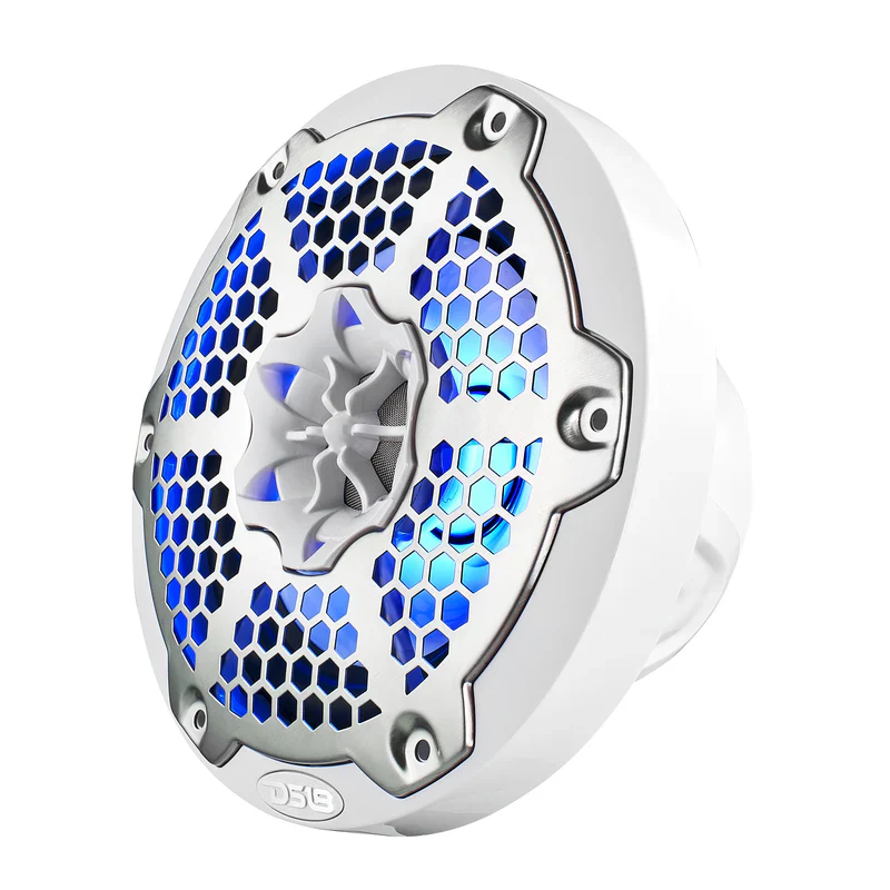 NXL-6M/WH NXL 6.5" 2-Way Coaxial Marine Speaker With LED RGB Lights 100 Watts Rms 4-Ohm - White - Image 8
