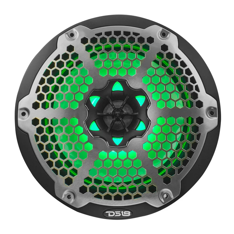 NXL-8M/BK NXL 8" 2-Way Coaxial Marine Speaker With LED RGB Lights 125 Watts Rms 4-Ohm - Black - Image 4