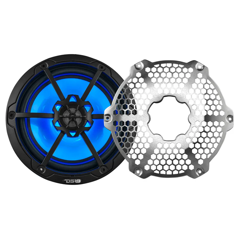 NXL-8M/BK NXL 8" 2-Way Coaxial Marine Speaker With LED RGB Lights 125 Watts Rms 4-Ohm - Black - Image 5