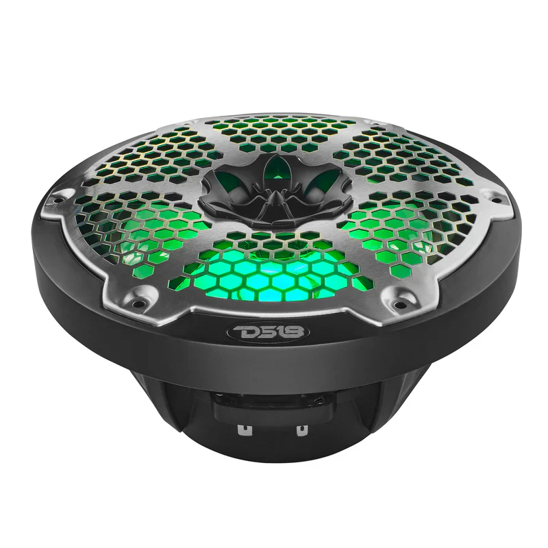 NXL-8M/BK NXL 8" 2-Way Coaxial Marine Speaker With LED RGB Lights 125 Watts Rms 4-Ohm - Black - Image 6