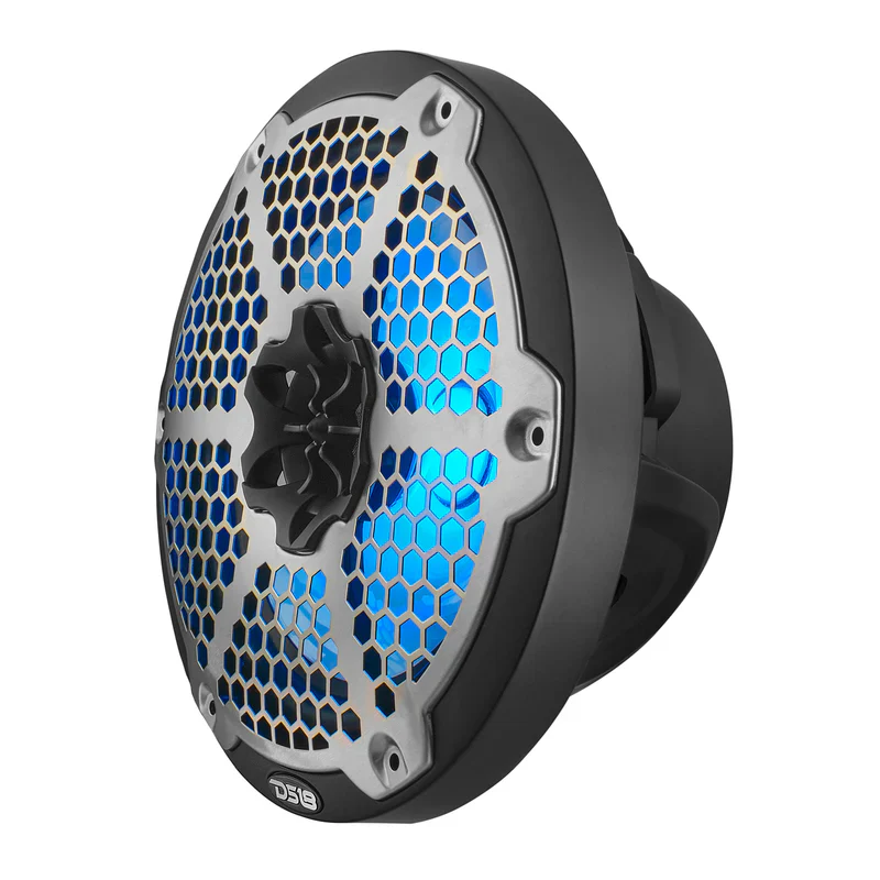 NXL-8M/BK NXL 8" 2-Way Coaxial Marine Speaker With LED RGB Lights 125 Watts Rms 4-Ohm - Black - Image 7