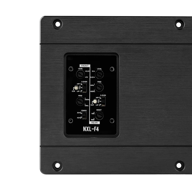 NXL-F4 NXL 4-Channel Full-Range Class D IP67 Marine and Powersports Flush Mount Amplifier 4 x 100 Watts Rms @ 4-Ohm - Image 2