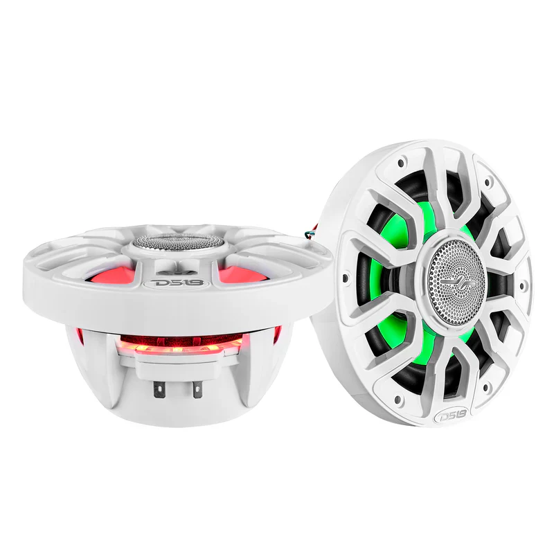 NXL-IQ6/WH NXL 6.5" 2-Way Coaxial Marine Speaker With Digital Led Lights And Bullet Tweeter 150 Watts 4-Ohm - Image 6