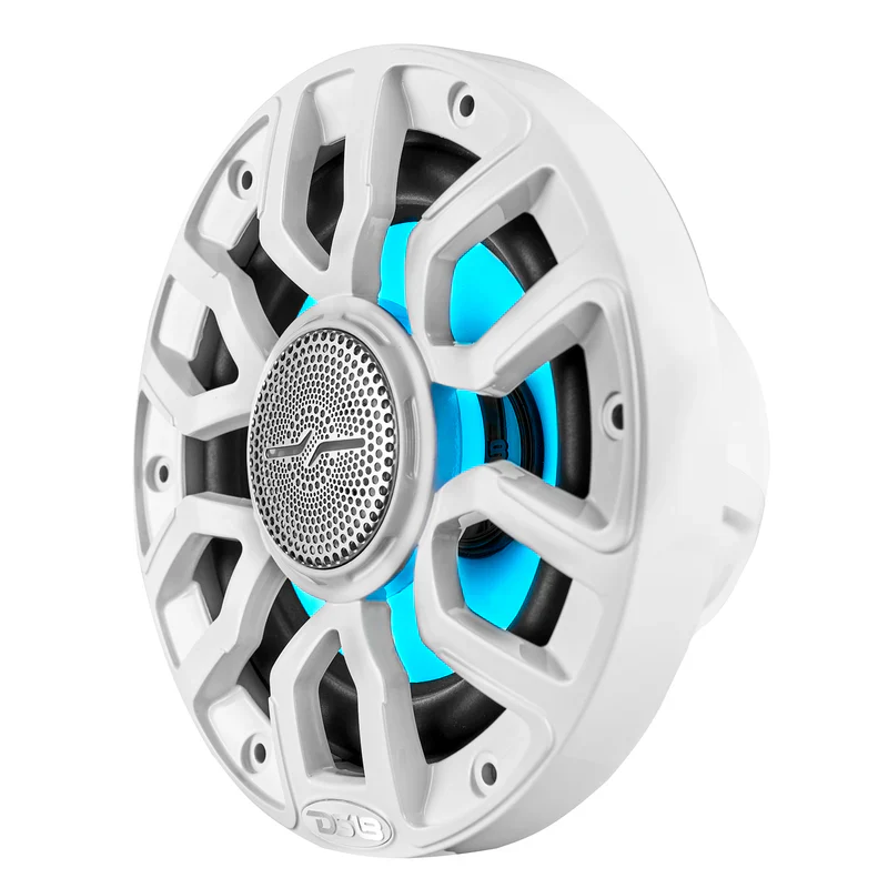 NXL-IQ8/WH NXL 8" 2-Way Coaxial Marine Speaker With Digital Led Lights And Bullet Tweeter 175 Watts 4-Ohm - Image 8