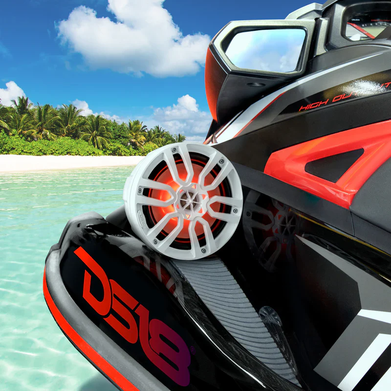 NXL-PS6W NXL 6.5" Pod 300w Speaker with Integrated RGB LED Lights (Pair) - Perfect For Jet Skis - Image 6