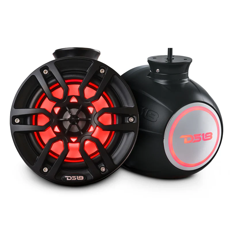 NXL-PS6W NXL 6.5" Pod 300w Speaker with Integrated RGB LED Lights (Pair) - Perfect For Jet Skis - Image 9