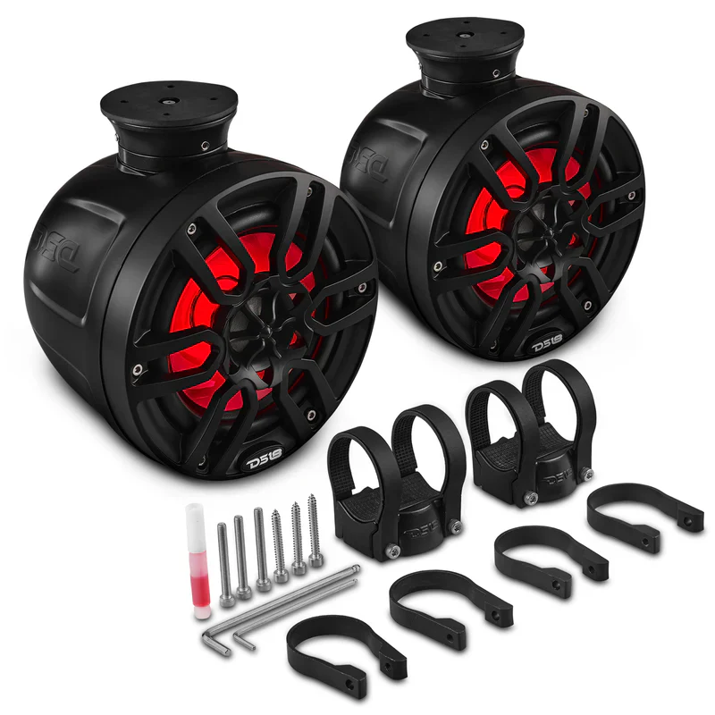 NXL-PS8W NXL 8" Pod 375W Speaker with Integrated RGB LED Lights (Pair) - Perfect for Jet Skis - Image 2