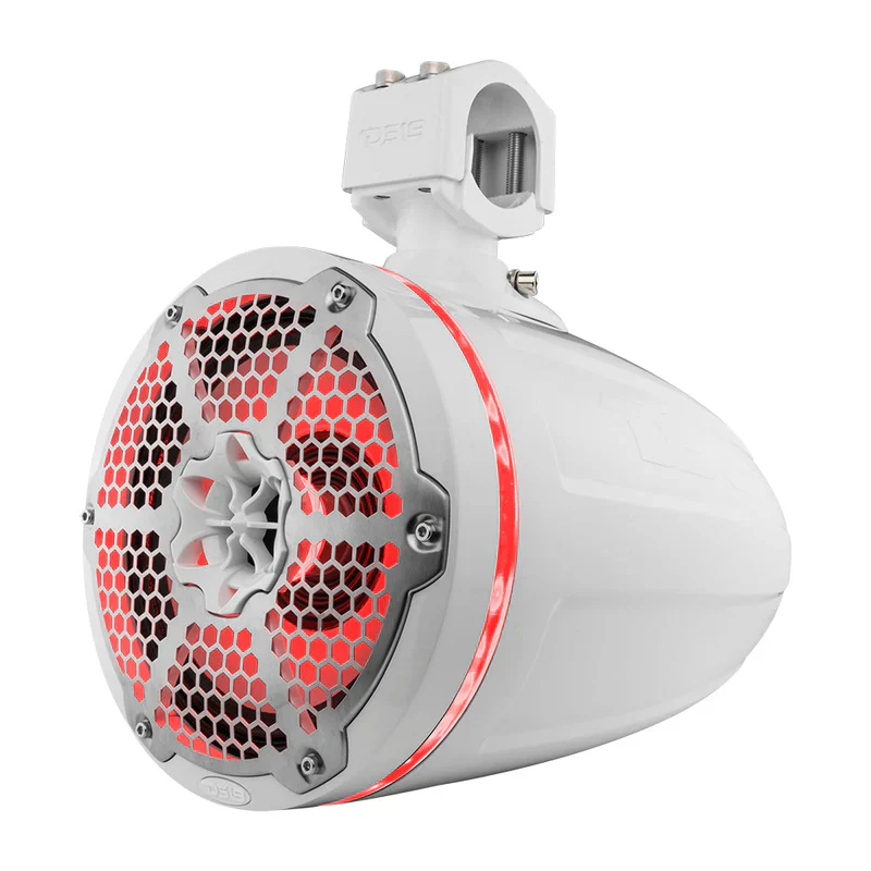 NXL-X8TPNEO/WH NXL 8" Neodymium Marine and Powersports Towers with Built-in Passive Radiator, 1" Driver and LED RGB Lights 180 Watts Rms -White - Image 4