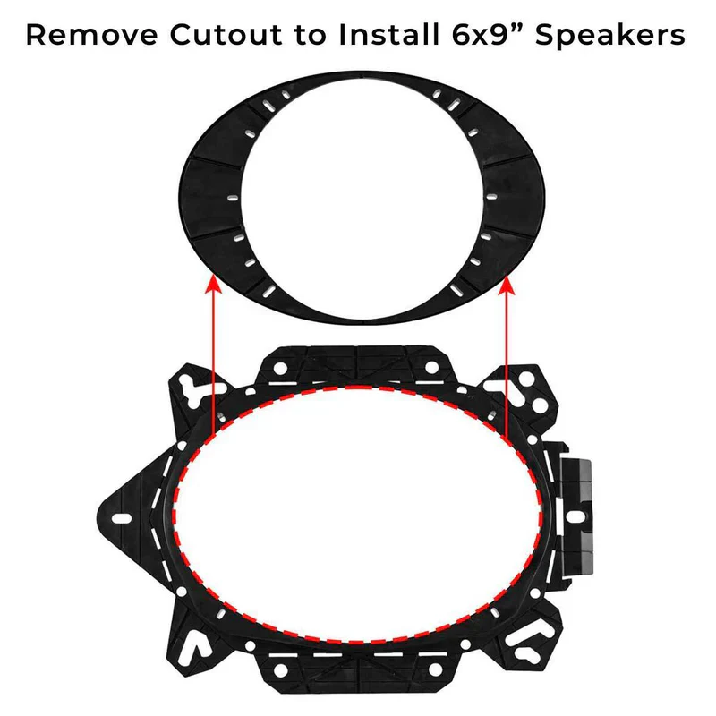 OEMADAPT6X9 Universal OEM Speaker Adapter for 6x9” or 6.5" Speakers - Image 3