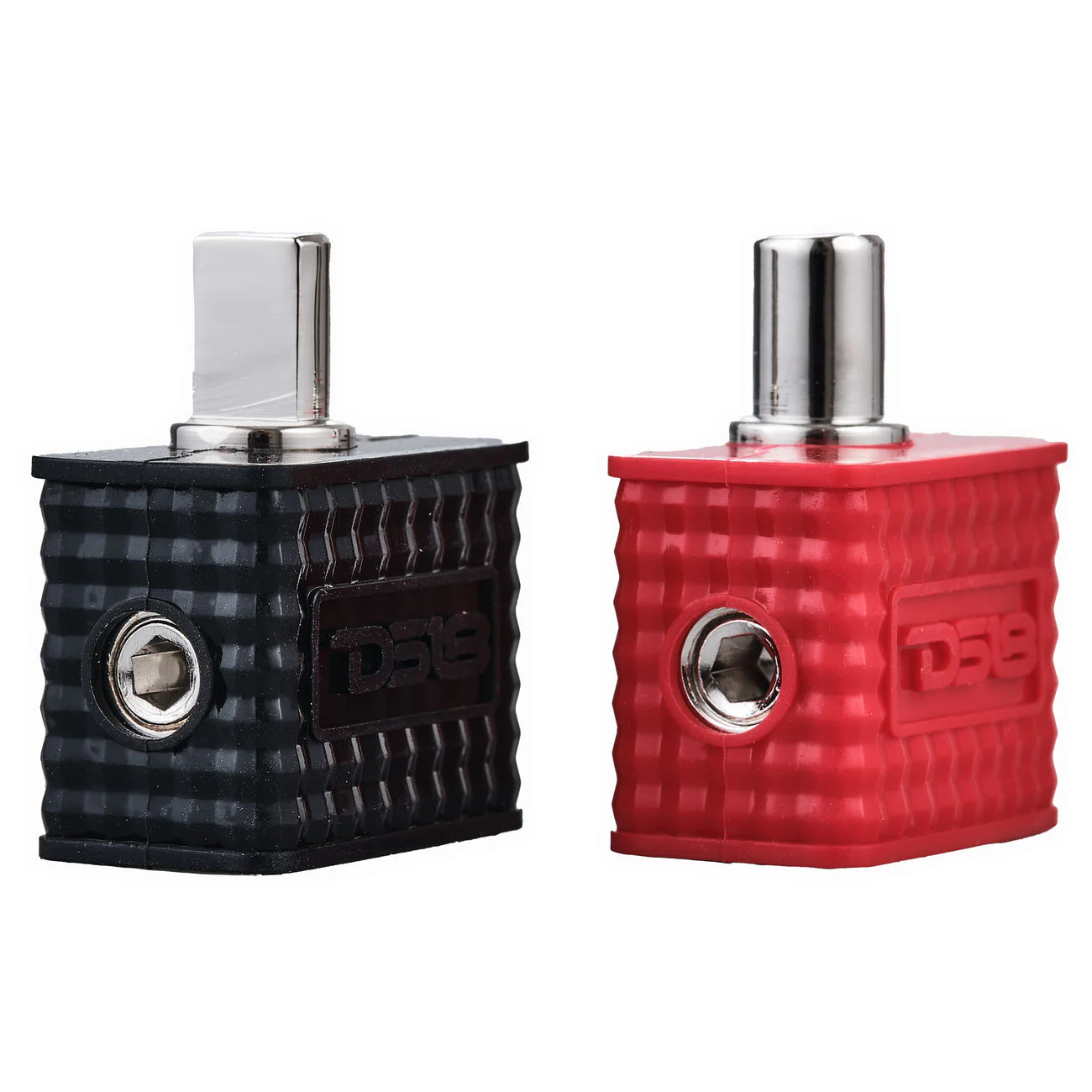 PID0/0 Dual 1/0-GA to 1/0-GA Amp Input Reducers with Offset Stub and Silicone Cover - Image 3