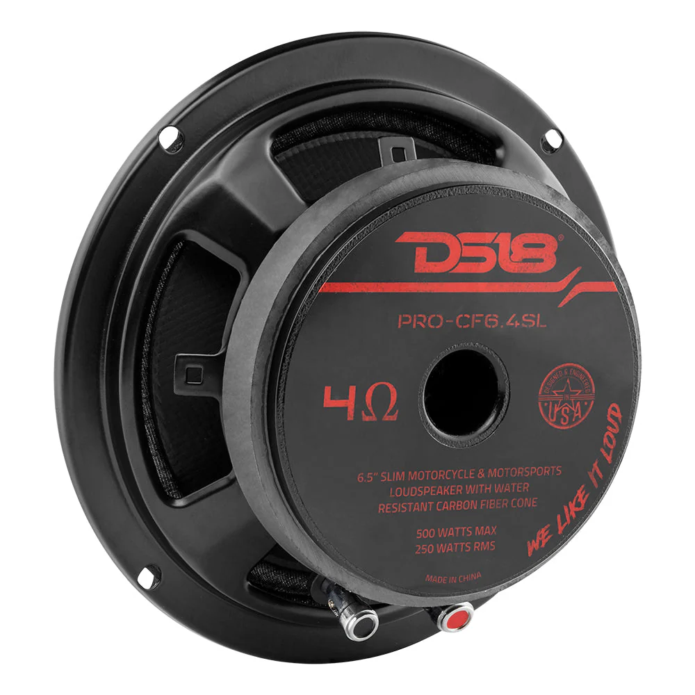 PRO-CF6.4SL Shallow Carbon Fiber Water resistant Cone Mid-Bass Loudspeaker 250 Watts Rms 4-Ohm - Image 6