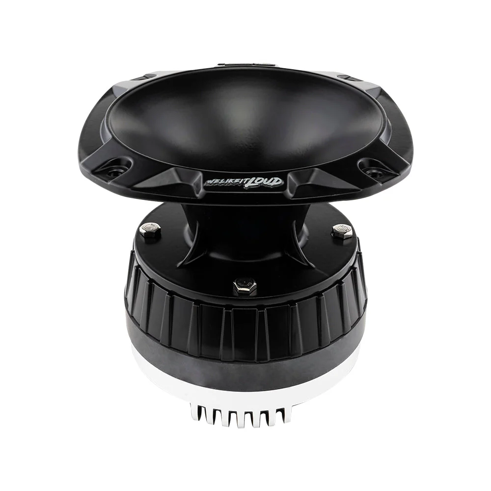 PRO-DKN1XS Throat Bolt On Neodymium Driver with Spacer, 2" Throat Titanium Voice Coil 640 Watts and PRO-HA52/BK Horn 680 Watts 118dB 8-Ohm Mounting Depth 5.22" Throat - Image 3