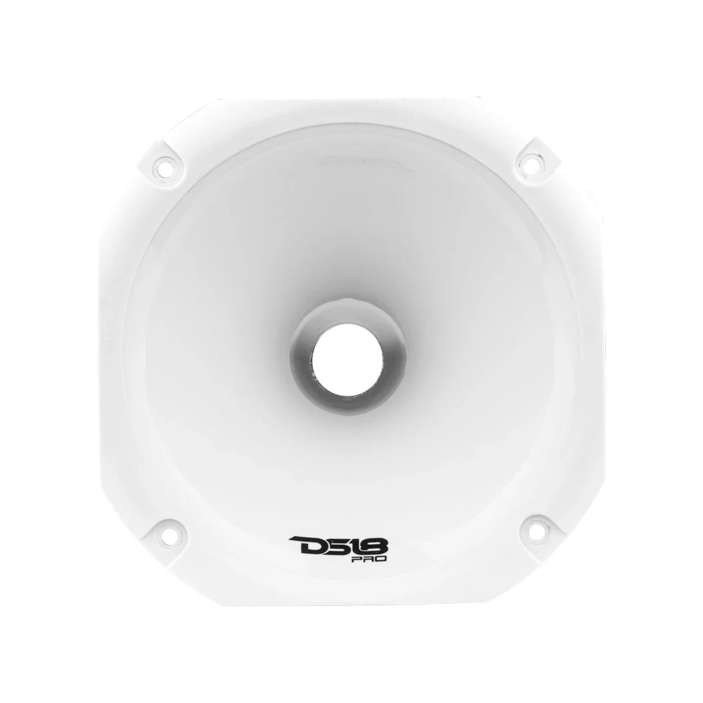 PRO-H110/WH 1" Throat Twist On 110° 6.14" Depth Plastic Horn - Image 2