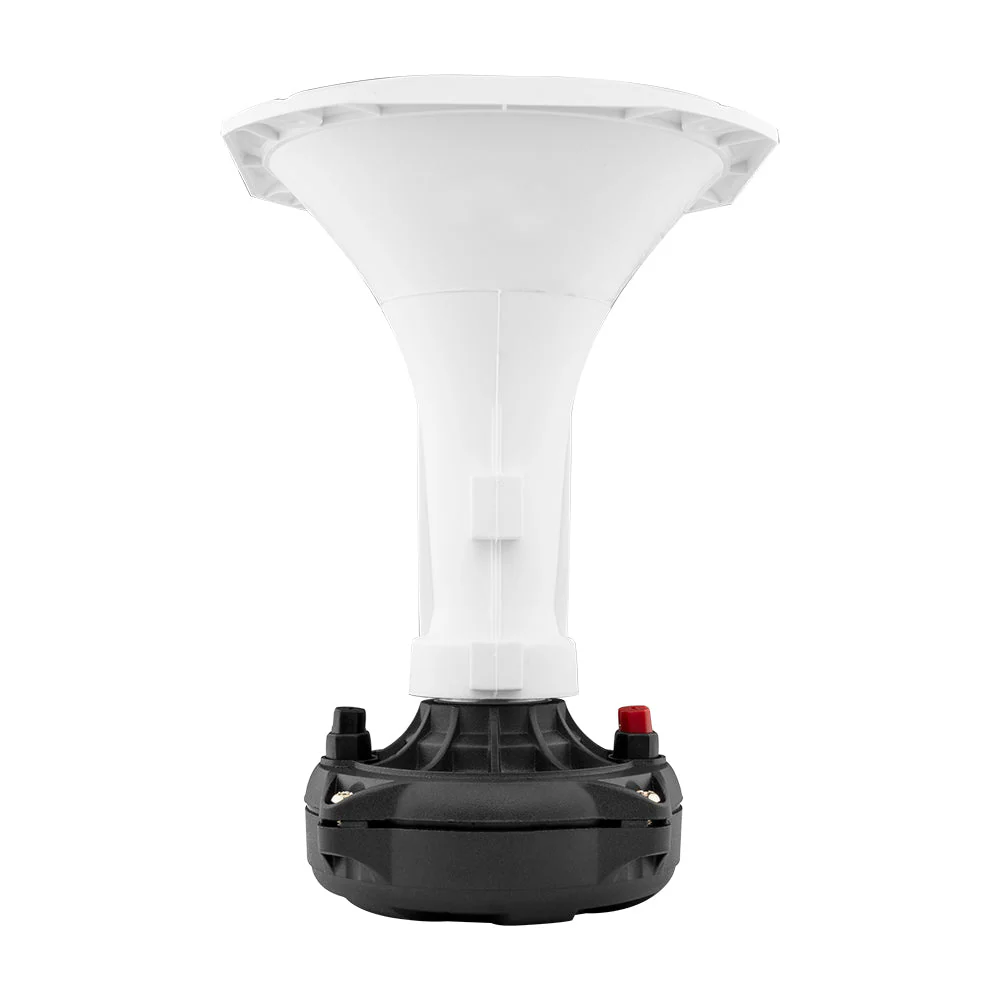 PRO-H110/WH 1" Throat Twist On 110° 6.14" Depth Plastic Horn - Image 3