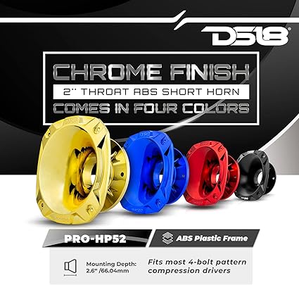 PRO-HA52/BK DS18 2 Throat Short Bolt On 57 - Image 5