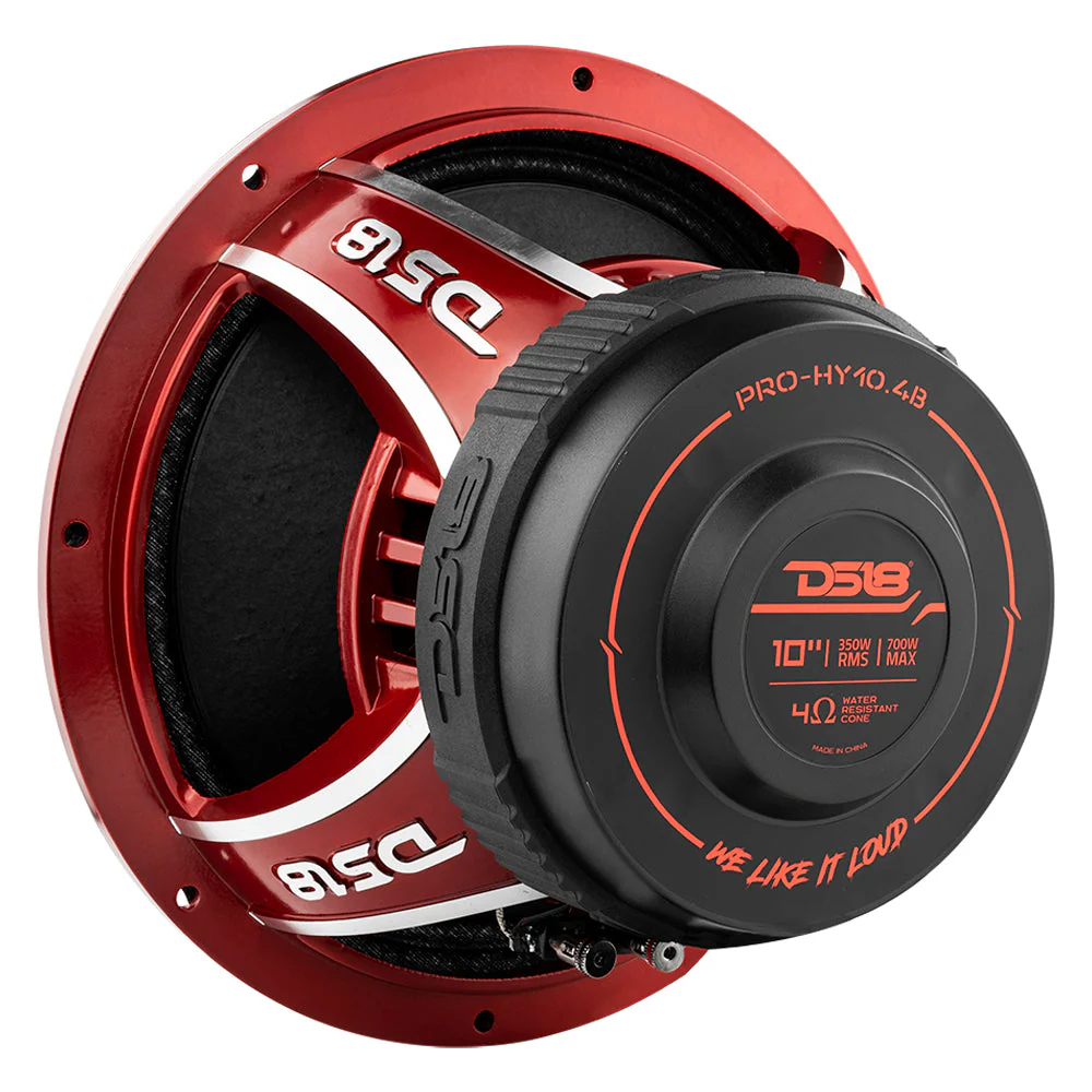 PRO-HY10.4B 10" Water Resistant Hybrid Mid-Range Loudspeaker with Built-in Driver 350 Watts Rms 4-Ohm - Image 6