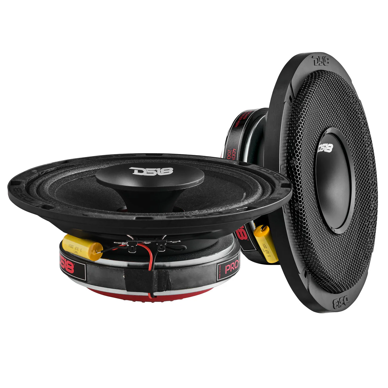 PRO-HY8.4MSL Shallow Coaxial Hybrid Mid-Range Loudspeaker with Built-in Driver 200 Watts Rms 4-Ohm - Grill Included - Image 5