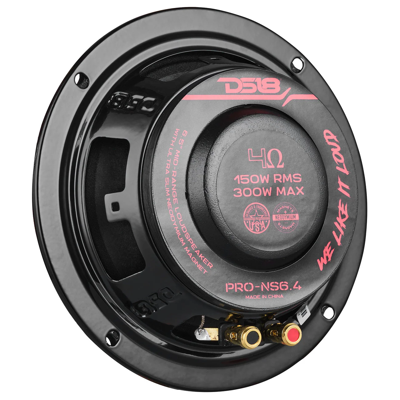PRO-NS6.4 Shallow Neodymium Full-Range Loudspeaker 150 Watts Rms 4-Ohm - Image 6