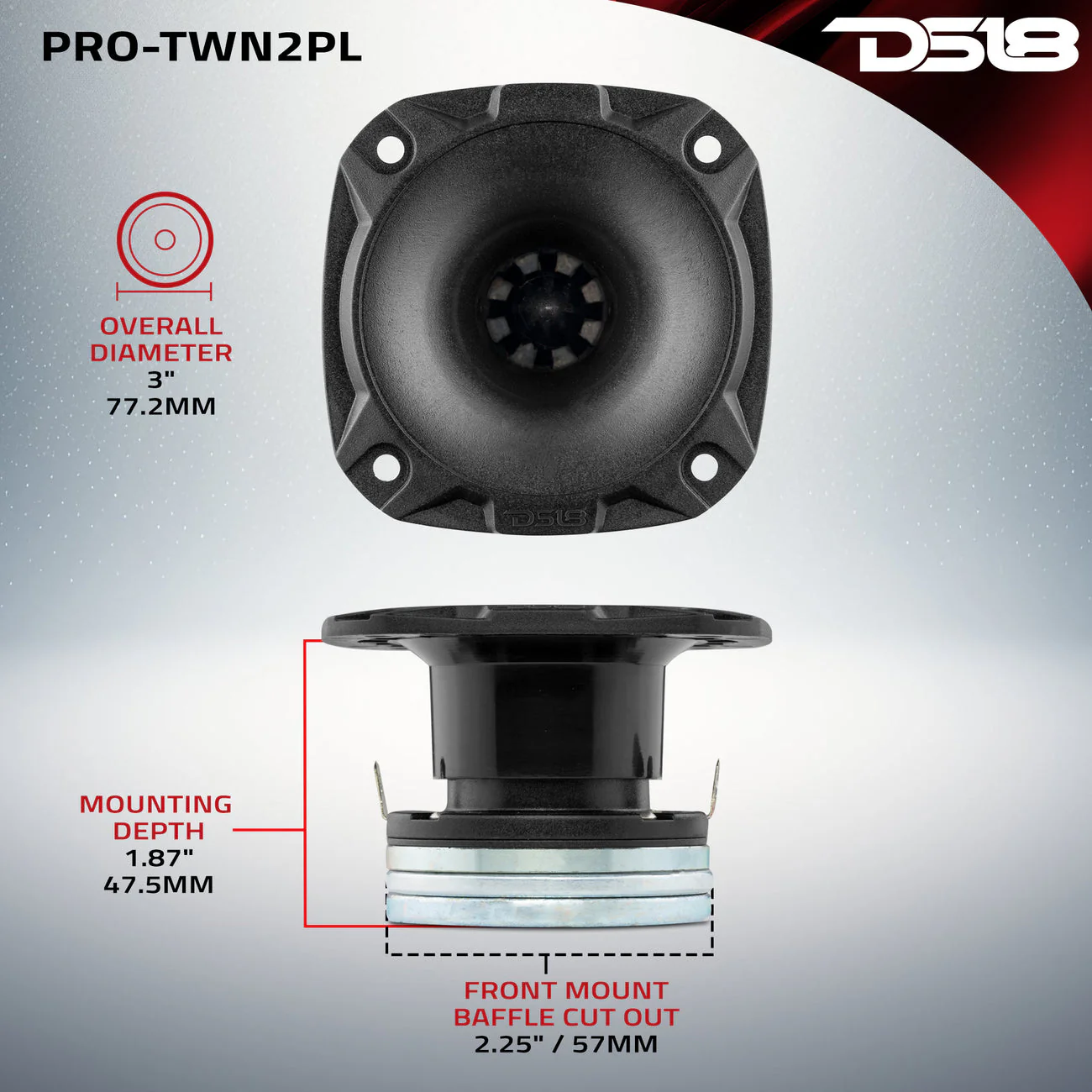 PRO-TWN2PL High Compression Neodymium Hybrid Driver/Tweeter 100 Watts - Image 7