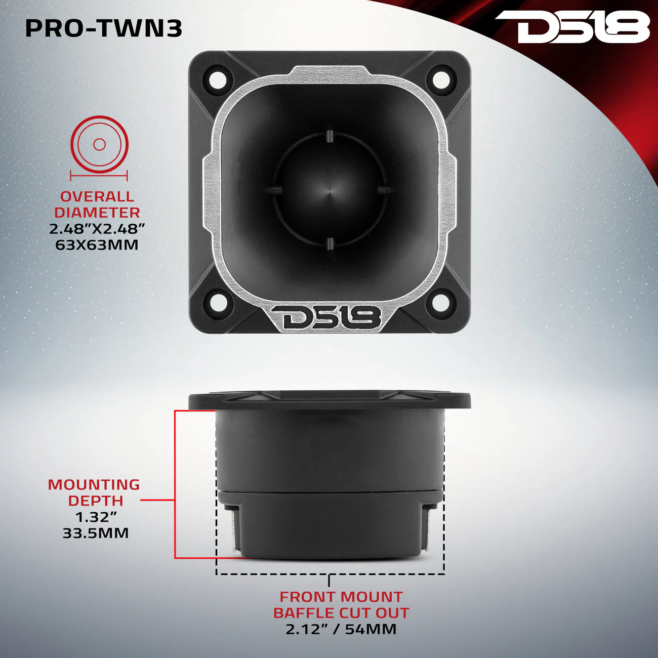PRO-TWN3 High Compression Neodymium Tweeter 100 Watts - Image 6