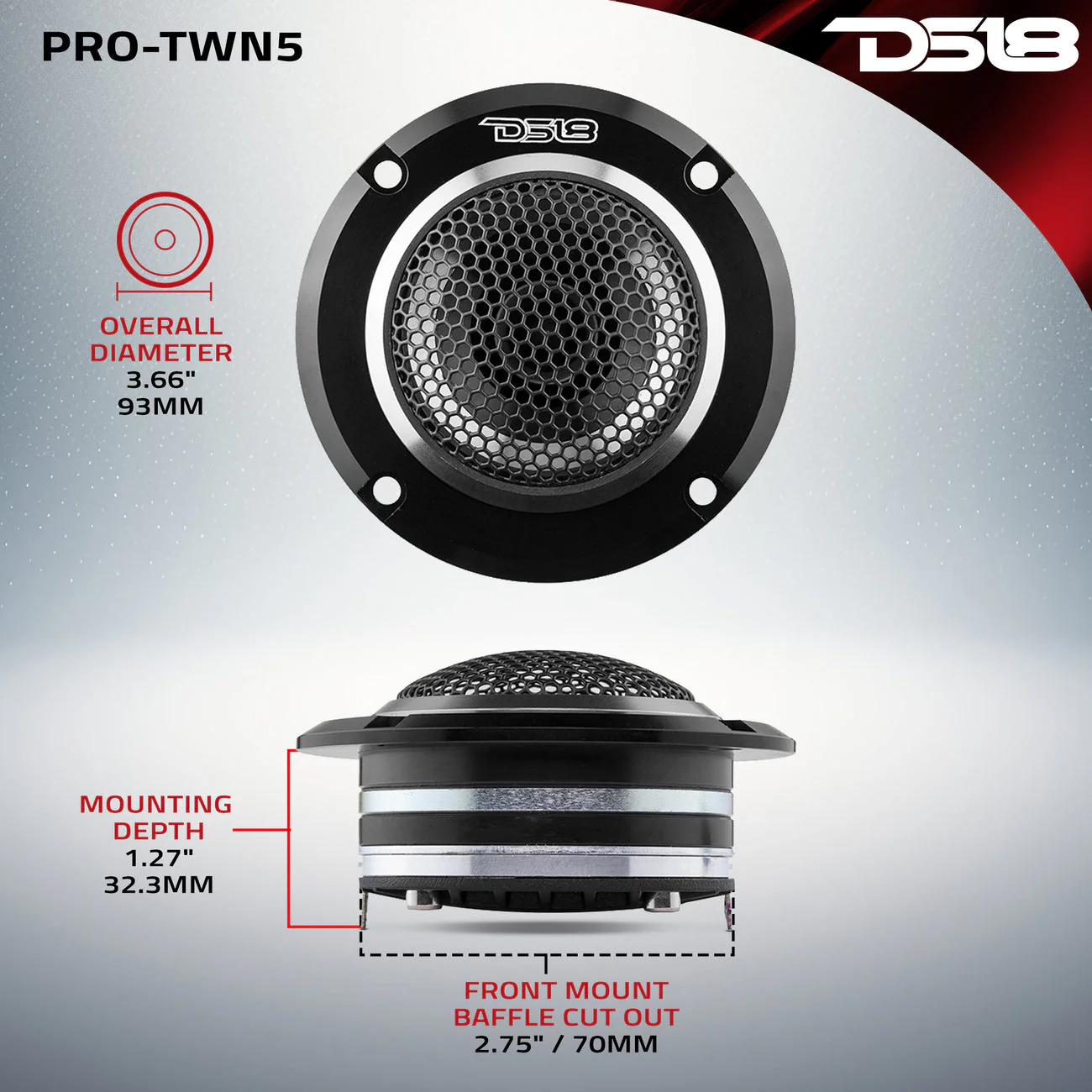 PRO-TWN5 High Compression Neodymium Hybrid Driver/Tweeter 200 Watts - Image 6