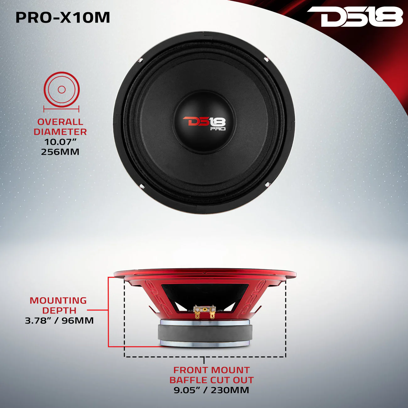 PRO-X10M Mid-Range Loudspeaker 300 Watts Rms 8-Ohm - Image 7