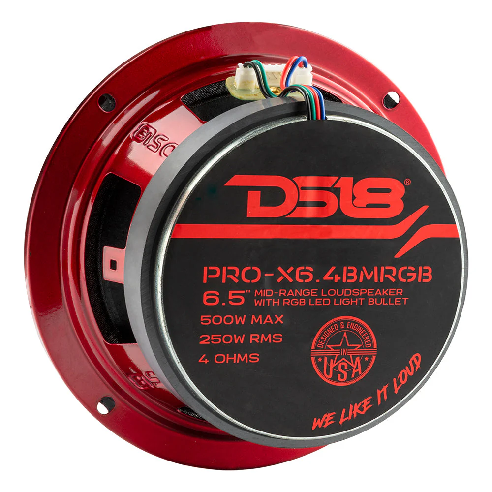 PRO-X6.4BMRGB Mid-Range Loudspeaker with RGB Light Bullet 250 Watts Rms 4-Ohm - Image 6