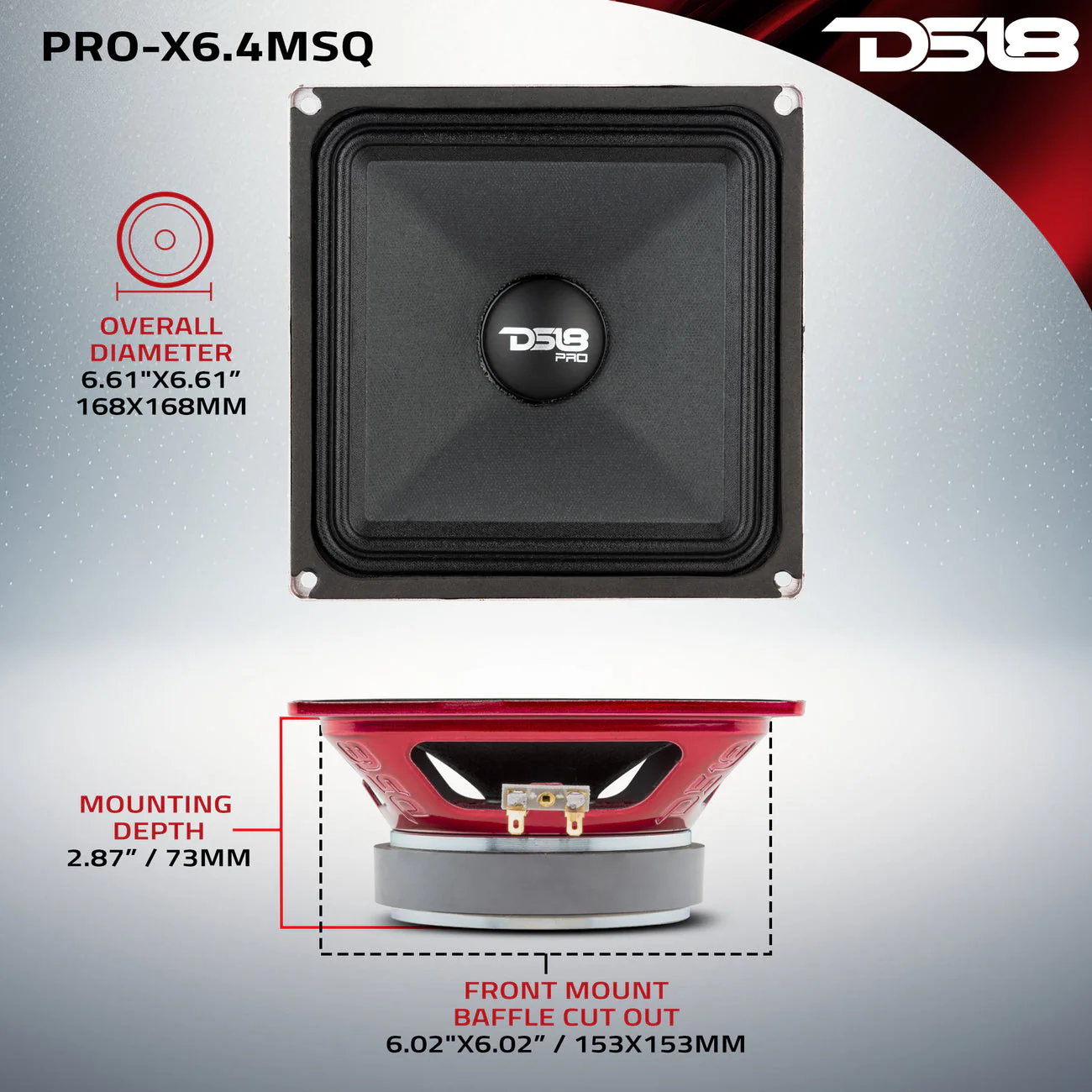 PRO-X6.4MSQ Midrange Loudspeaker 450 Watts 4-ohm - Image 7