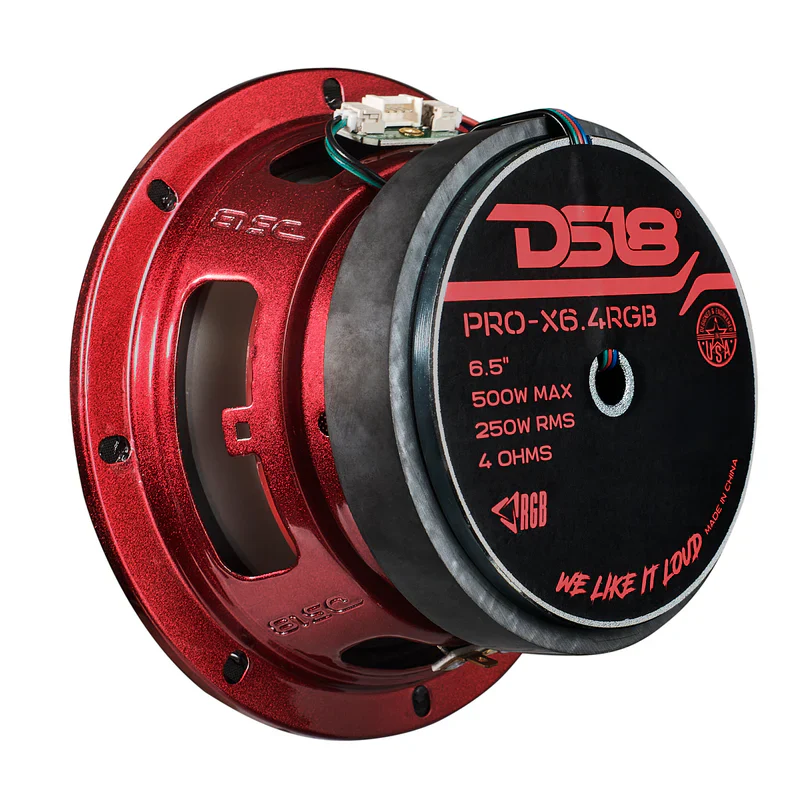 PRO-X6.4RGB 6.5" Mid-Range Loudspeaker with Dual RGB LED For Cone & Dust Cap 250 Watts 4-Ohm - Image 3