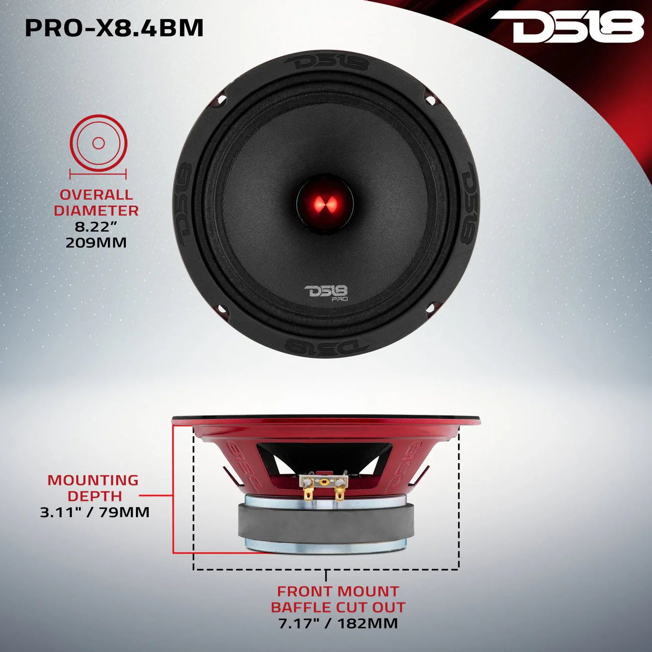 PRO-X8.4BM Mid-Range Bullet Loudspeaker - Image 7