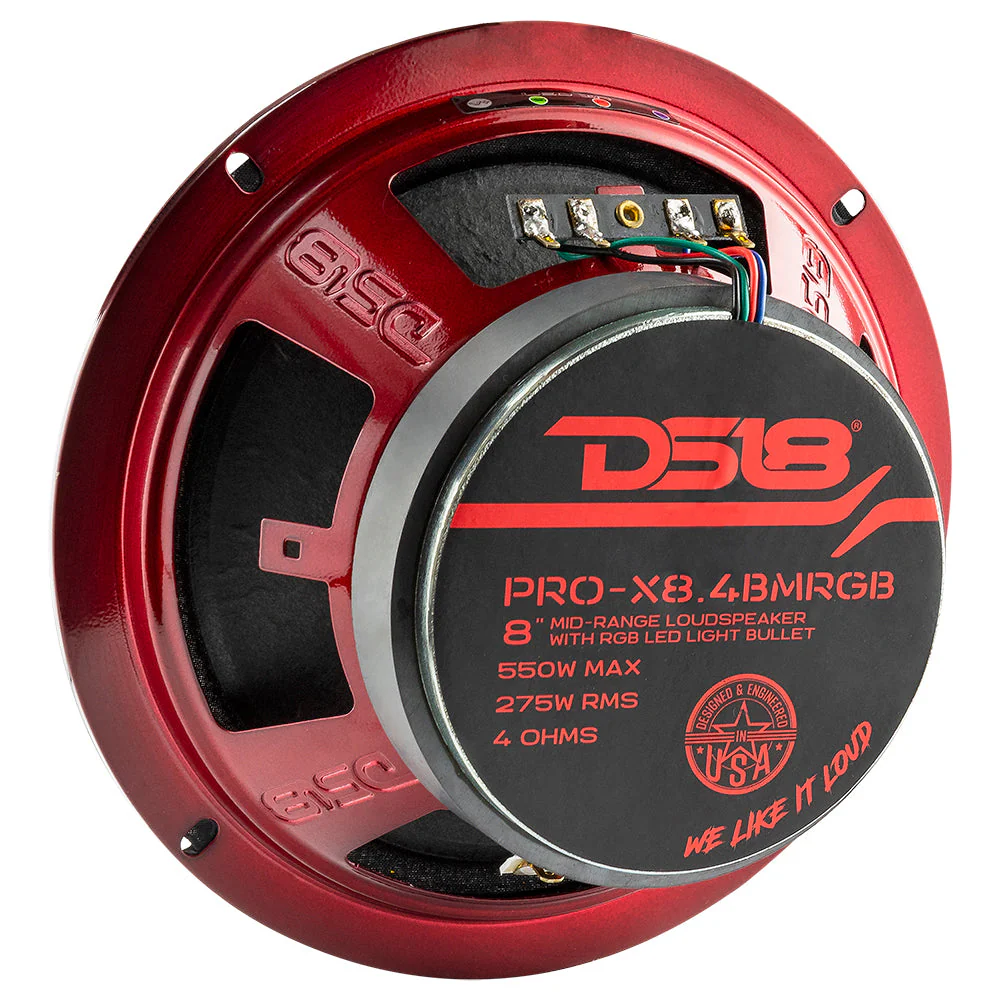 PRO-X8.4BMRGB Mid-Range Loudspeaker with RGB Light Bullet 275 Watts Rms 4-Ohm - Image 6