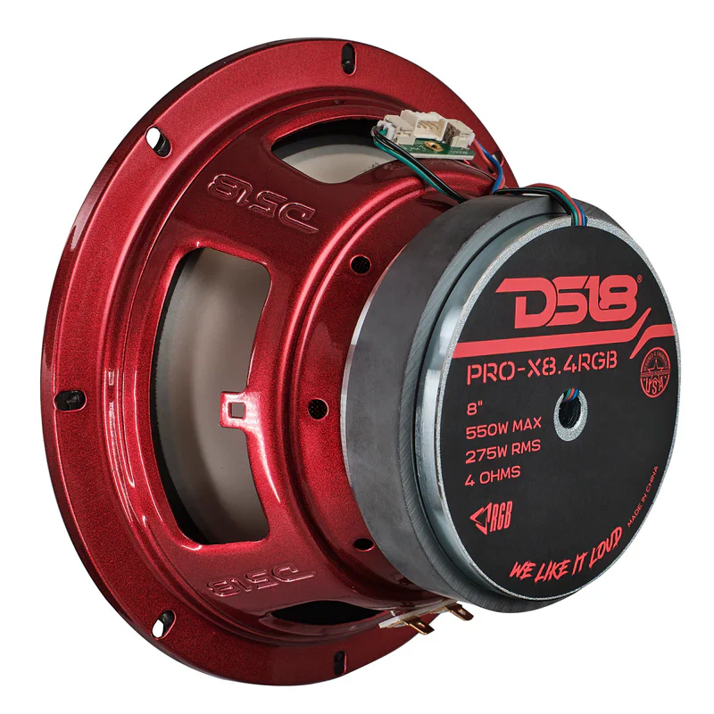 PRO-X8.4RGB 8" Mid-Range Loudspeaker with Dual RGB LED For Cone & Dust Cap 275 Watts 4-Ohm - Image 3