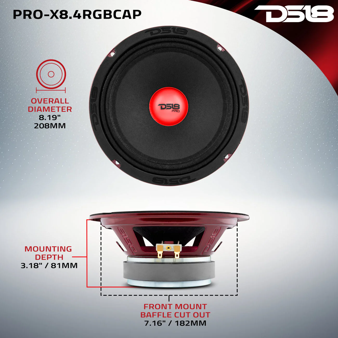 PRO-X8.4RGBCAP Mid-Range Loudspeaker - Image 7