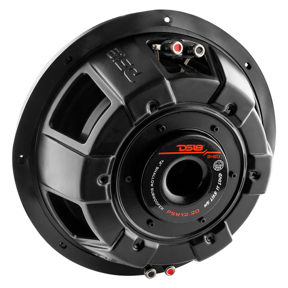 PSW12.2D Shallow-Mount Water Resistant 12" Subwoofer 600 Watts Rms DVC 2-Ohm - Image 5