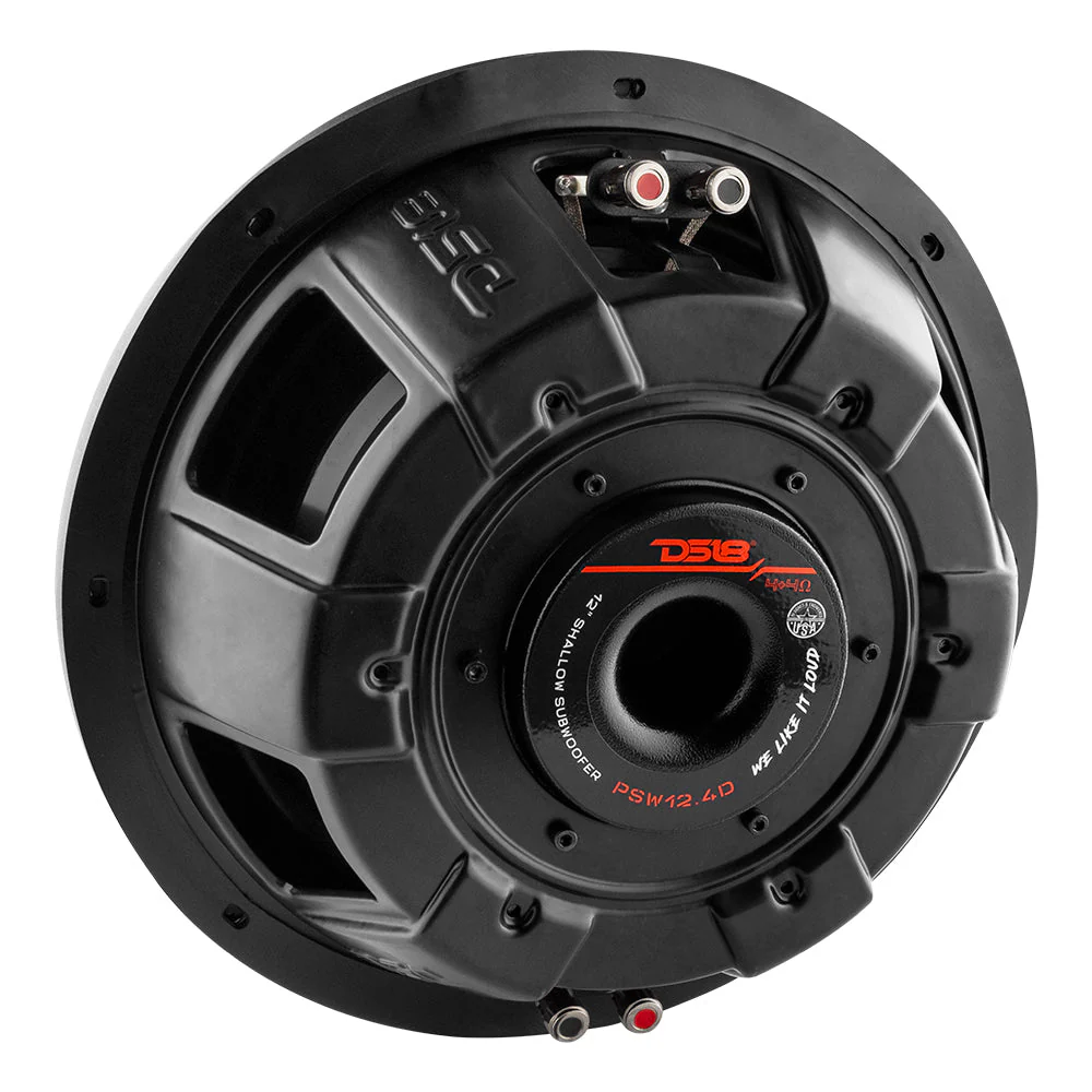 PSW12.4D Shallow-Mount Water Resistant 12" Subwoofer 600 Watts Rms DVC 4-Ohm - Image 4
