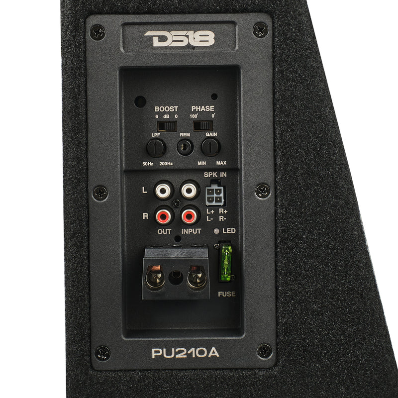 PU210A 10" Active Subwoofer Shallow Enclosure with 10" Passive Subwoofer For Pickup Trucks - Image 5