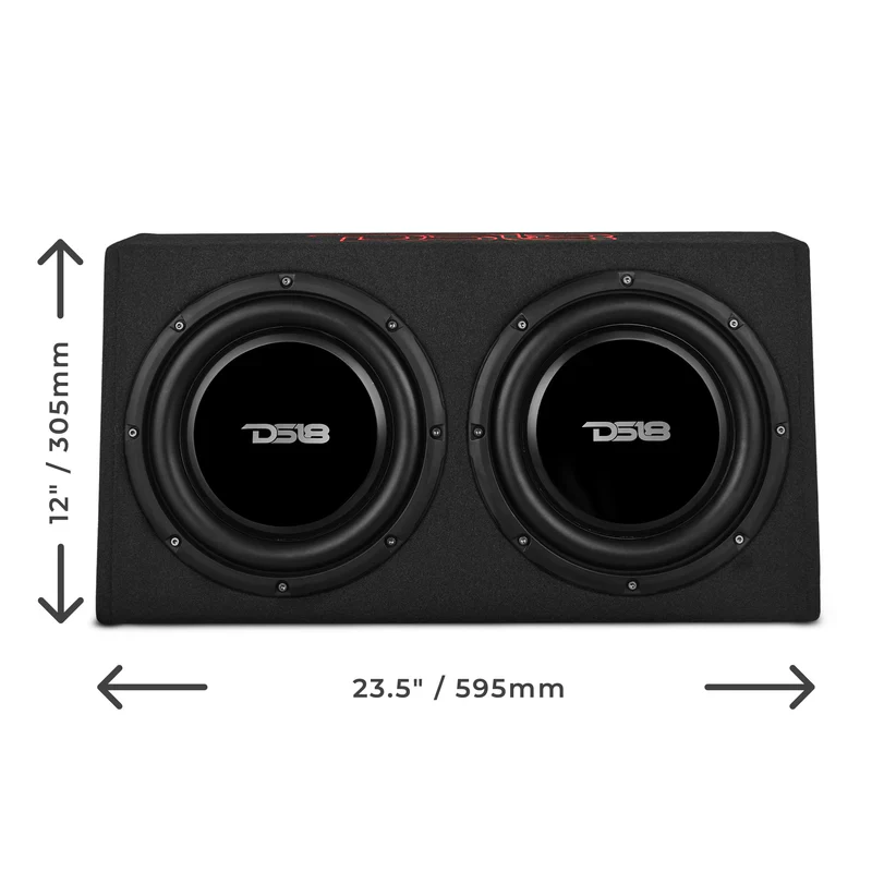 PU210A 10" Active Subwoofer Shallow Enclosure with 10" Passive Subwoofer For Pickup Trucks - Image 9