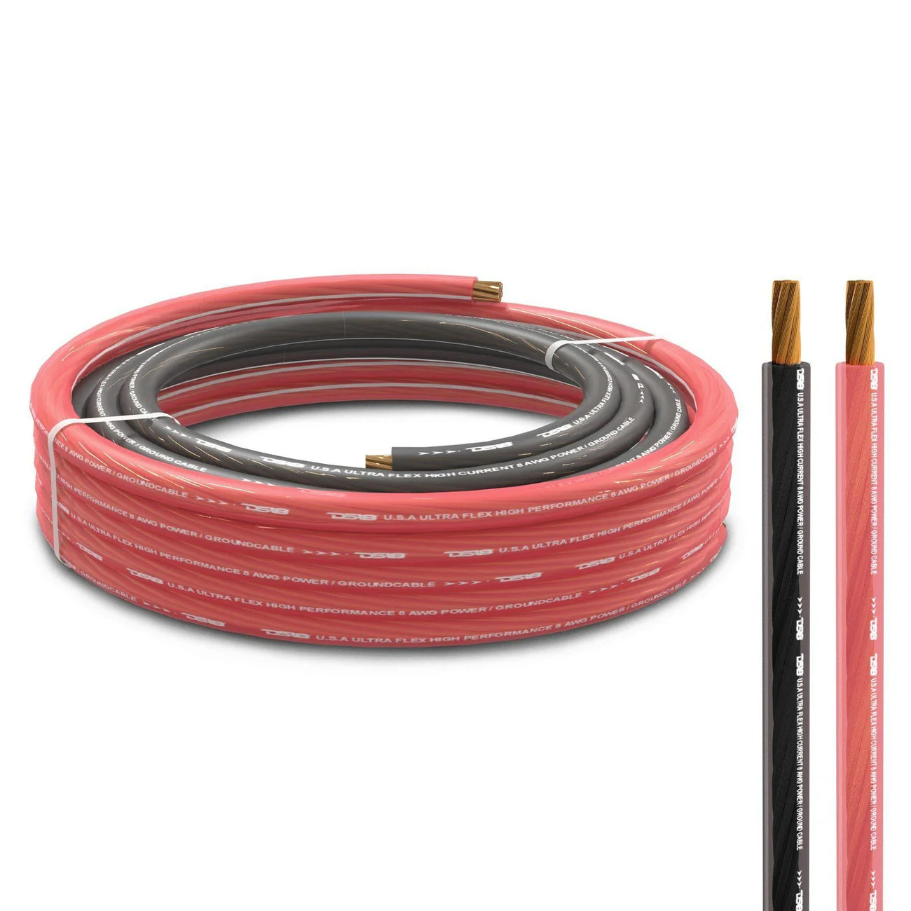 PW-1/0GA-5BK/20RD 0-GA Ultra Flex CCA Ground Power Cable 5 Ft Black and 20 Ft Red Kit - Image 4